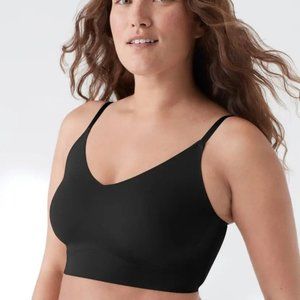 True & Co True Body Lift Full Cup Triangle Bra Bralette Black XS